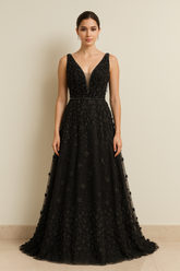 Black Ball Gown